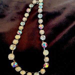 Sabika retired choker with clear stones and pearls